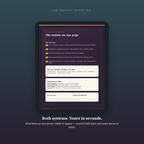 The Calm Household Kit open on a tablet, showing that both guides can be read on a device
