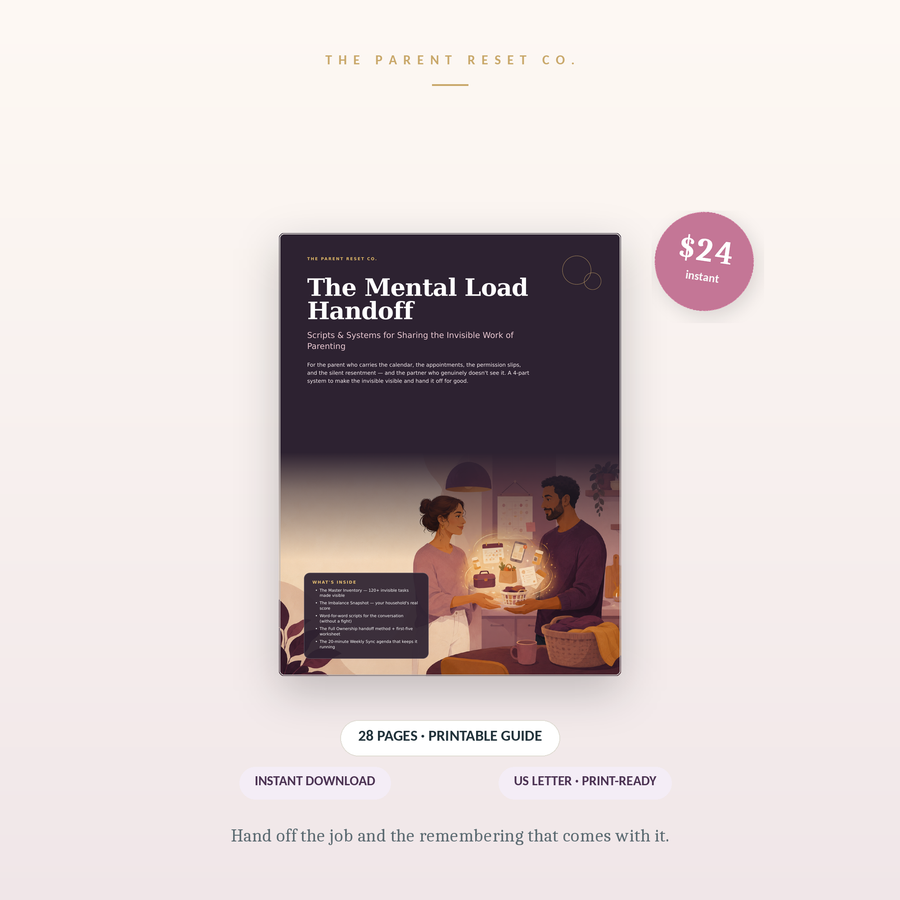 Cover of The Mental Load Handoff parenting guide