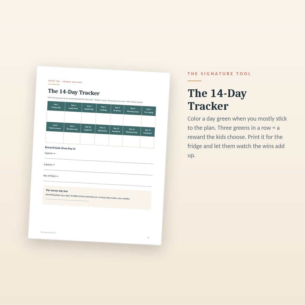 The Screen Time Reset — A 14-Day Family Digital Detox Plan