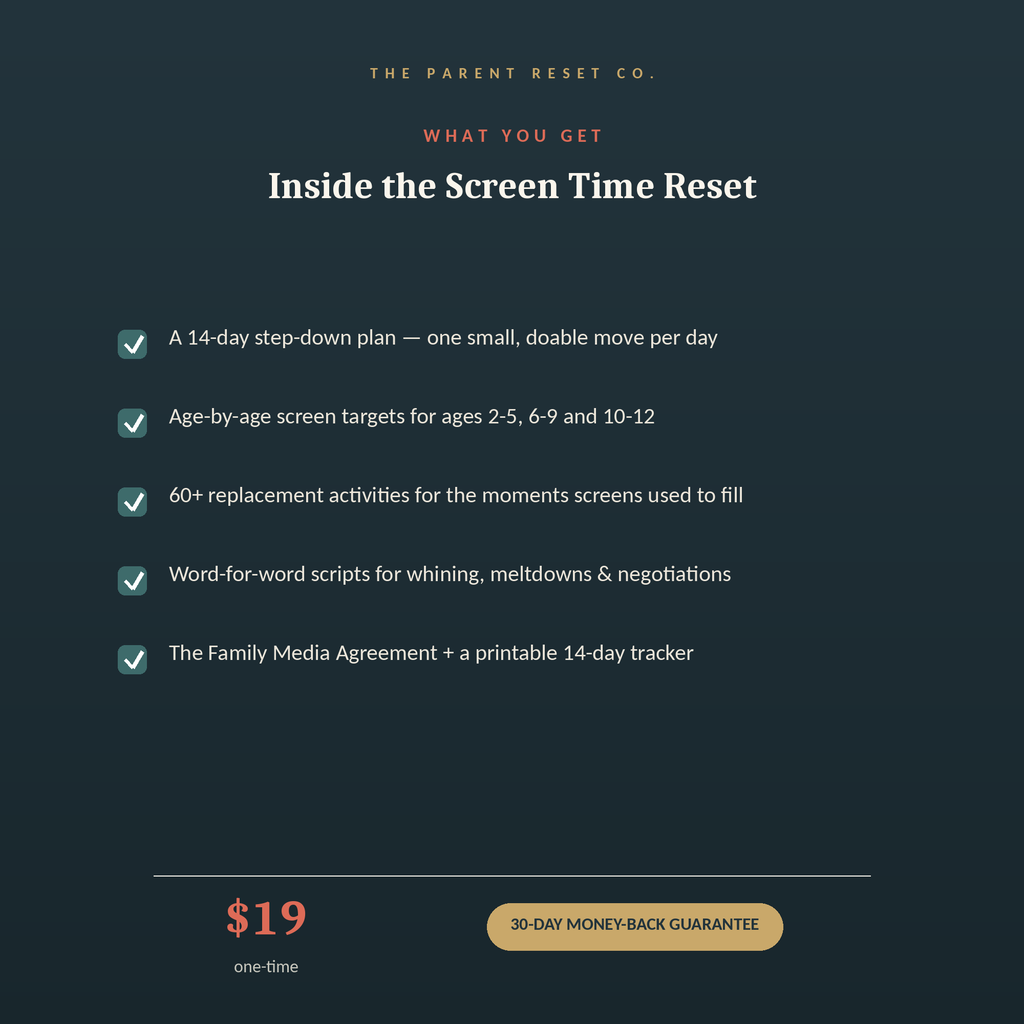 The Screen Time Reset — A 14-Day Family Digital Detox Plan